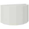 vidaXL Fioriera Bianco 90 x 45 x 50 cm Acciaio