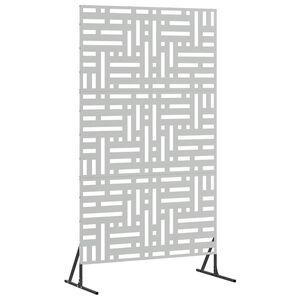 vidaXL Schermo per Privacy 100 x 50 x 180 cm Acciaio zincato Argento