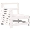 vidaXL Set Divani da Giardino 7 pz Bianco in Legno Massello di Pino