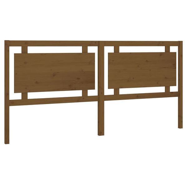 vidaXL Testiera per Letto ambra 205,5x4x100 cm Legno Massello di Pino