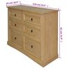 vidaXL Credenza Pino Messicano Gamma Corona 110x43x81 cm