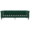 vidaXL Divano Letto Estraibile Cassetti Verde Scuro 80x200cm Velluto