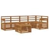 vidaXL Set di divani da esterno 6 pz 5-Posti Naturale