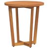 vidaXL Tavolino da giardino rotondo &Oslash;55x60 cm in Legno Massello di Acacia