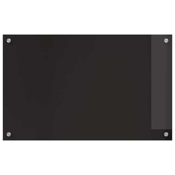 vidaXL Rivestimento da Cucina 2 pcs Nero 80 x 50 cm vetro temperato