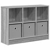 vidaXL Credenza Grigio Sonoma 73,5 x 22,5 x 53,5 cm