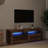 vidaXL Mobile Porta TV con LED Legno Antico 120x35x40 cm Multistrato