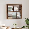 vidaXL Scaffale per riviste Legno vecchio 80 x 12 x 70 cm
