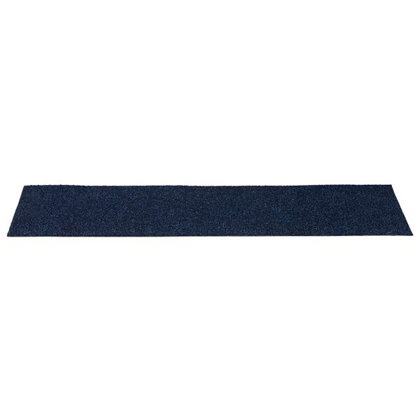 vidaXL Tappetini per scale autoadesivi 30 pz 76x20 cm blu navy rettangolari