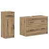 vidaXL Set di Armadi da Bagno da 2 Pezzi UTRECHT Rovere Artigianale