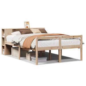 vidaXL Letto Libreria senza Materasso 160x200 cm in Legno di Pino