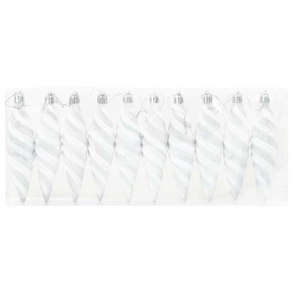 vidaXL Palla a spirale di Natale 40 pcs Bianco