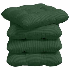 vidaXL Cuscini per Seduta 4 pcs Verde Scuro 45 x 45 cm