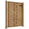 vidaXL Cancello da giardino 100x150 cm in acciaio Corten design quadrato