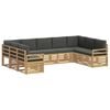 vidaXL Set divani Legno di Acacia Massello