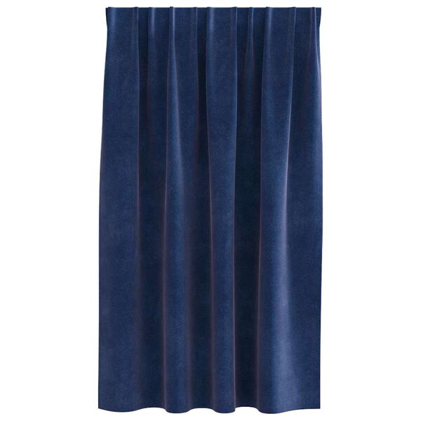 vidaXL Tende oscuranti 2 pcs Blu Scuro 140 x 140 cm Velluto