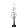 vidaXL Albero di Natale Starburst Marrone 17 x 17 x 180 cm Plastica