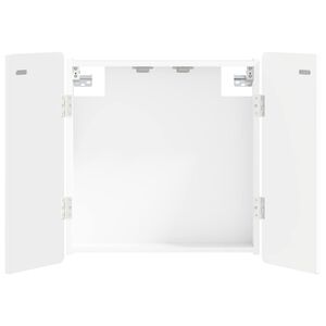 vidaXL Armadio per Dartboard ZWOLLE Bianco 52,5 x 10,5 x 57,5 cm