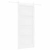 vidaXL Porta scorrevole 93 x 211 cm Legno ingegnerizzato Bianco