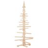 vidaXL Albero di Natale in legno per decorazioni 150 cm in legno massello di pino