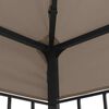 vidaXL Gazebo con Luci a Stringa LED 4x3 m Grigio Talpa