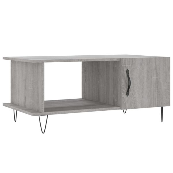 vidaXL Tavolino da Salotto Grigio Sonoma 90x50x40 cm Legno Multistrato