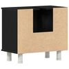 vidaXL Mobile da Bagno Rovere Nero 60 x 32 x 54 cm Legno multistrato