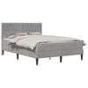 vidaXL Struttura letto con materasso Grigio chiaro 120 x 200 cm