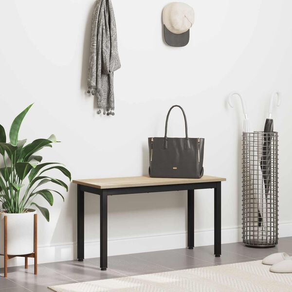 vidaXL panchina Sonoma 80 x 35 x 45 cm Legno multistrato