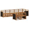 vidaXL Set divani Legno di Acacia Massello