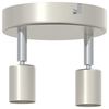 vidaXL Faretto da soffitto Nickel spazzolato 12 x 8 cm Acciaio