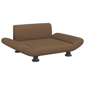 vidaXL Lettino per Cani Marrone 70x45x28 cm in Tessuto