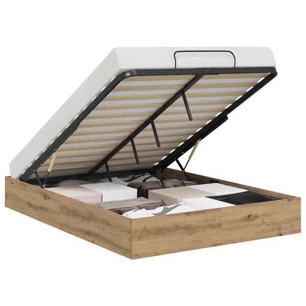 vidaXL Letto ottomano Rovere artigianale 120 x 190 cm