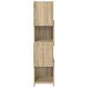 vidaXL Mobile angolare Rovere Sonoma 25,5x25x102cm Legno multistrato