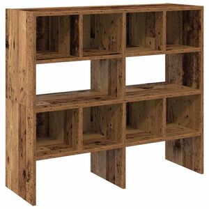 vidaXL Scarpiere 2 pz Impilabili Legno Antico 89,5x30x40 cm
