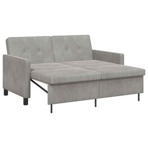 vidaXL Divano letto Grigio Chiaro 154 x 94,5 x 80,5 cm Tessuto
