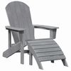 vidaXL Sedia da Giardino 3 pcs Grigio chiaro Polietilene