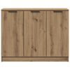 vidaXL Credenza Rovere Artigianale 90,5x30x70 cm in Legno Multistrato