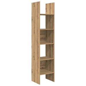 vidaXL Armadio per Libri 5 livelli 40 x 35 x 180 cm Rovere artigianale