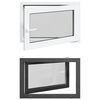 vidaXL Finestra seminterrato a ribalta e scorrimento RISOR 90 x 50 cm