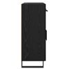 vidaXL Credenza Rovere Nero 69,5 x 34 x 90 cm Legno multistrato