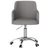 vidaXL Sedia da Ufficio Girevole Grigio Scuro in Tessuto