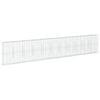 vidaXL Cesto Gabbione con Copertura 1100x50x200 cm Ferro Zincato