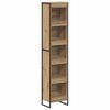 vidaXL Armadio per Libri Rovere Artigianale 80 x 30 x 155 cm