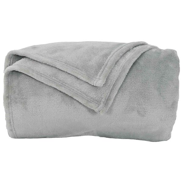vidaXL Coperta Grigio 240 x 270 cm Panno
