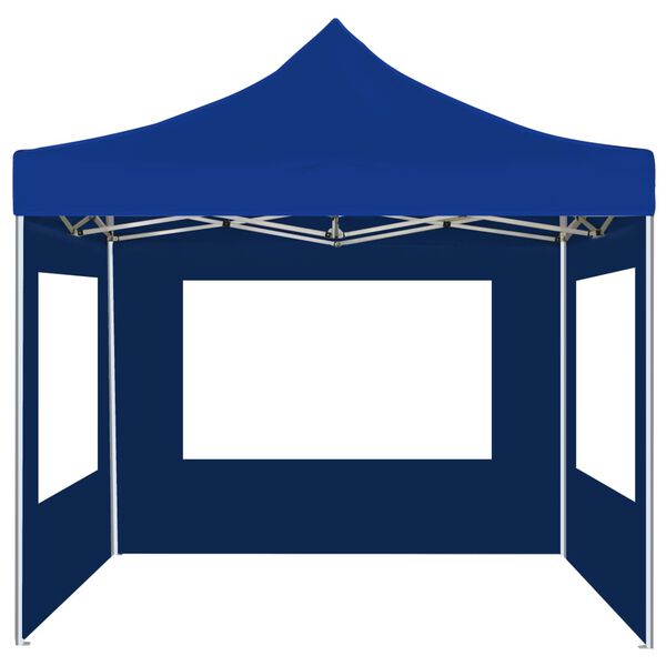 vidaXL Gazebo Professionale Pieghevole Alluminio con Pareti 2x2m Blu