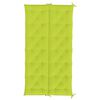 vidaXL Cuscino per Panca Verde Intenso 200x(50+50)x7 cm Tessuto Oxford