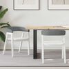 vidaXL Sedie da pranzo 2 pcs Bianco 54 x 57 x 73 cm