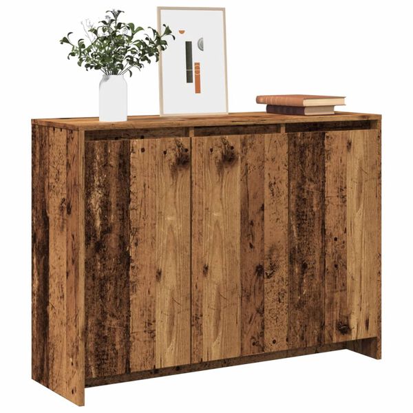 vidaXL Credenza Legno Antico 102x35x55 cm in Truciolato