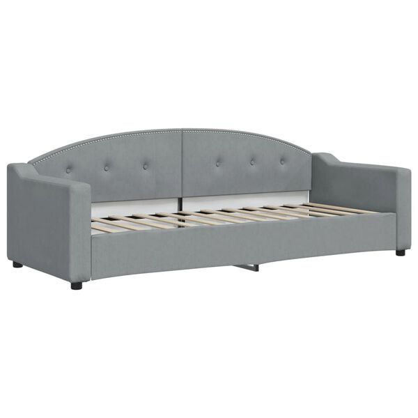 vidaXL Letto da Giorno Grigio Chiaro 80x200 cm in Tessuto